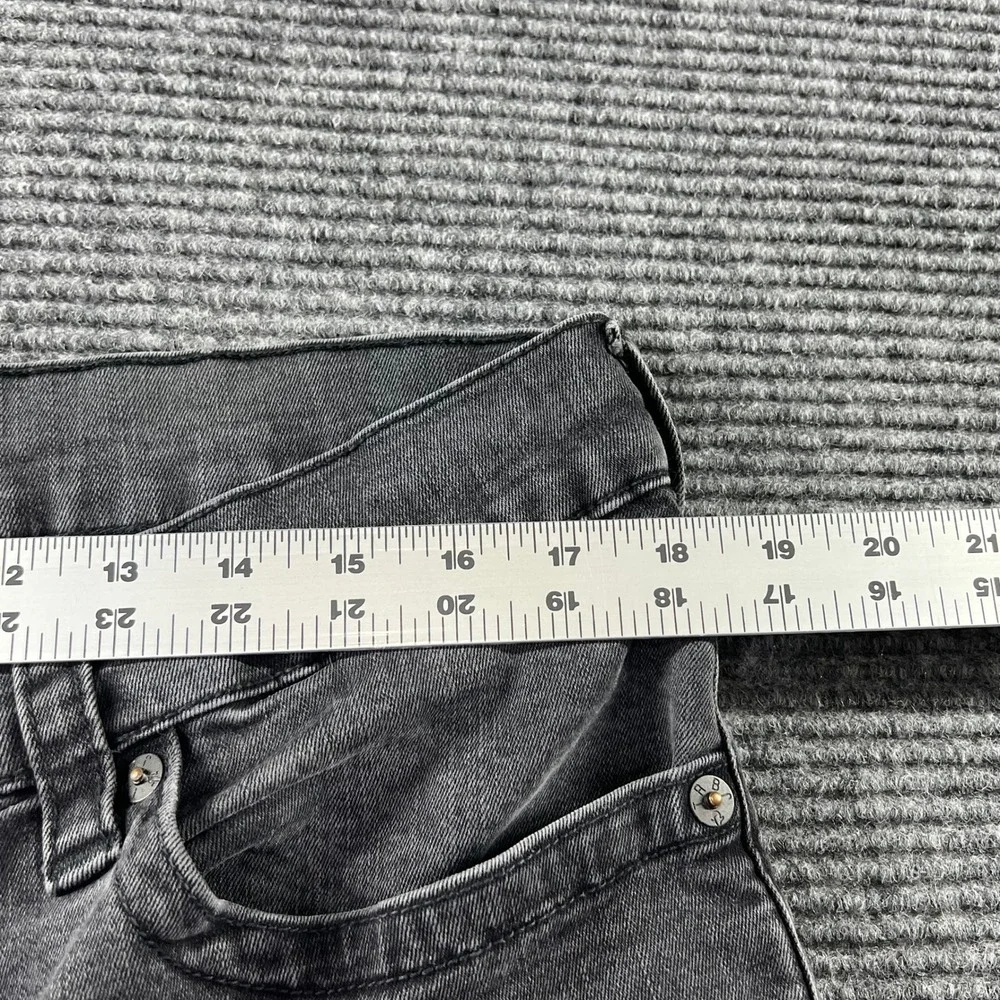 True Religion Geno Slim Fit Jeans Mens 36x33 Gray Faded Denim Horseshoe Stitch